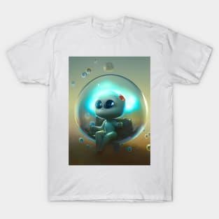 Little Blue Bubble Alien T-Shirt